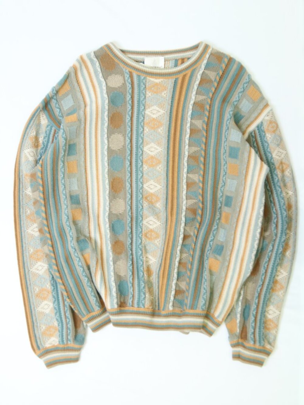 Men's Vintage London Fog Cable Knit Sweater Size XL